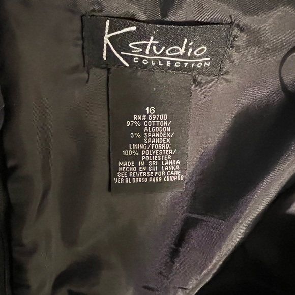 K Studio Collection black and white polka dot dress. - Picture 3 of 3